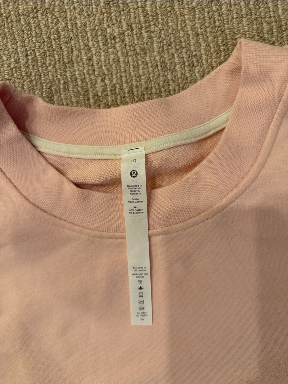 lululemon athletica Crewneck Sweater - Light Pink